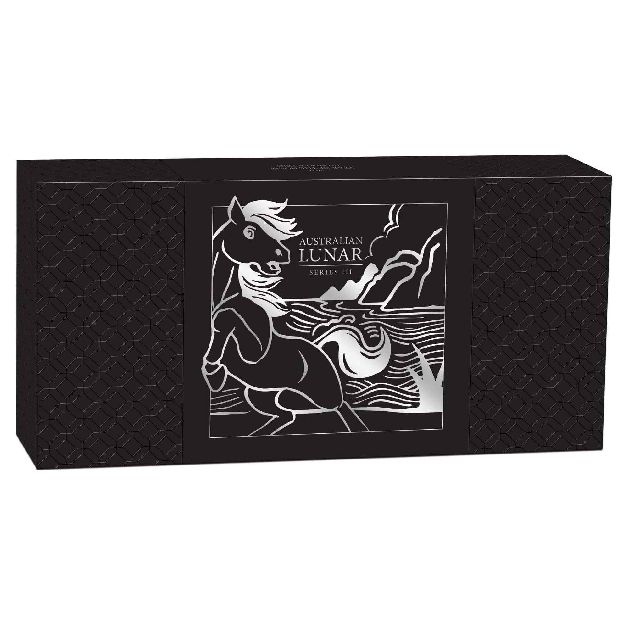 THE PERTH MINT - AUSTRALIAN LUNAR SERIES III 2026 YEAR OF THE HORSE 1OZ SILVER TRIO 