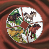 THE PERTH MINT - YEAR OF THE HORSE QUADRANT 2026 1OZ SILVER PROOF COLOURED FOUR-COIN SET