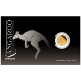 THE PERTH MINT - MINI ROO 2026 0.5G GOLD PROOF COIN IN CARD