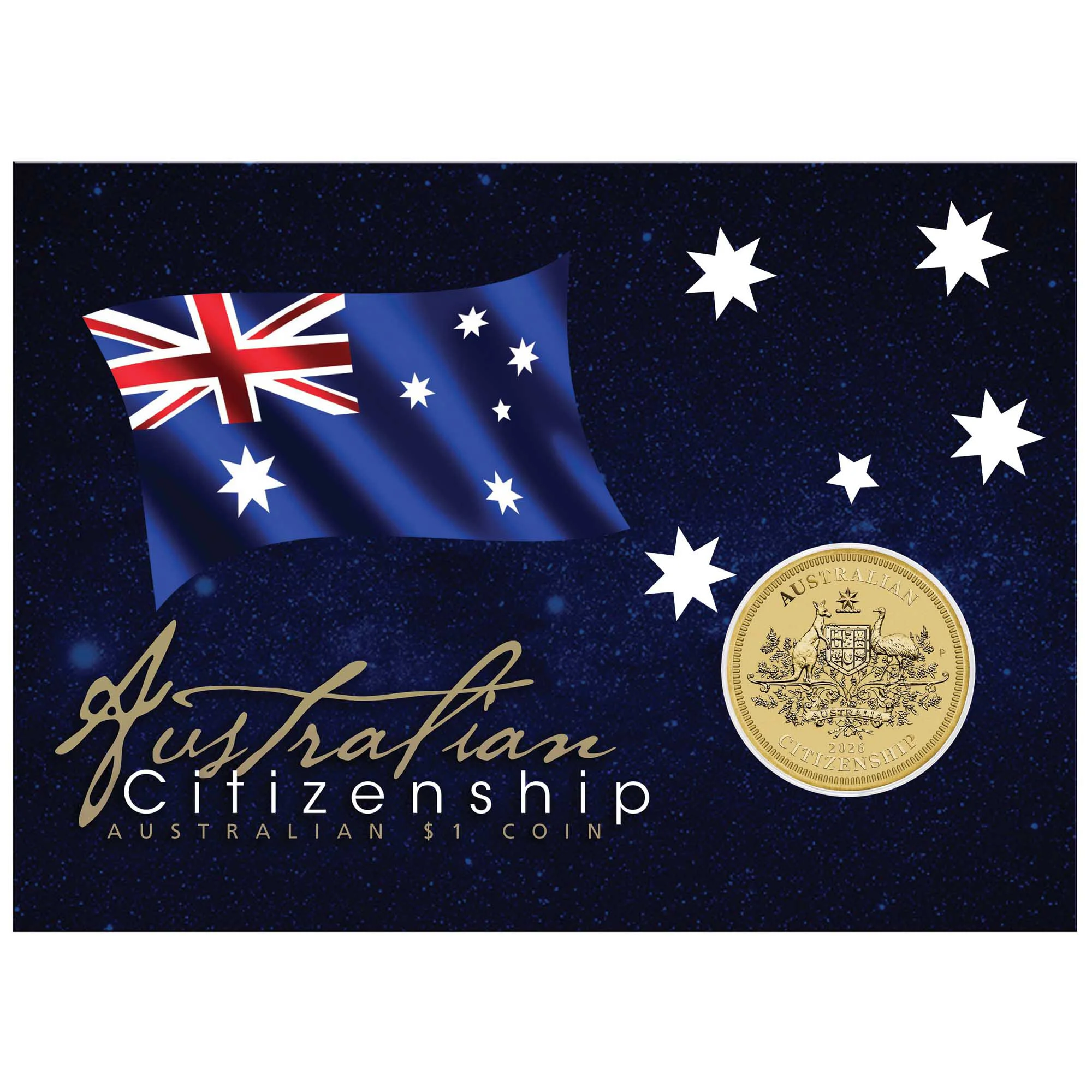 THE PERTH MINT - AUSTRALIAN CITIZENSHIP 2026 COIN IN CARD