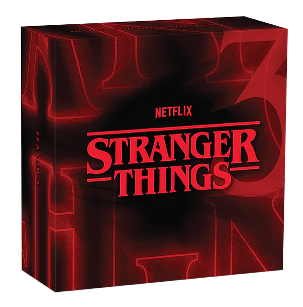 THE PERTH MINT - STRANGER THINGS | SEASON 3 2026 1OZ SILVER COLOURED RECTANGULAR COIN