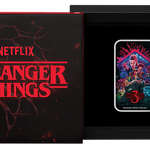 THE PERTH MINT - STRANGER THINGS | SEASON 3 2026 1OZ SILVER COLOURED RECTANGULAR COIN