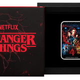 THE PERTH MINT - STRANGER THINGS | SEASON 4 2026 1OZ SILVER COLOURED RECTANGULAR COIN