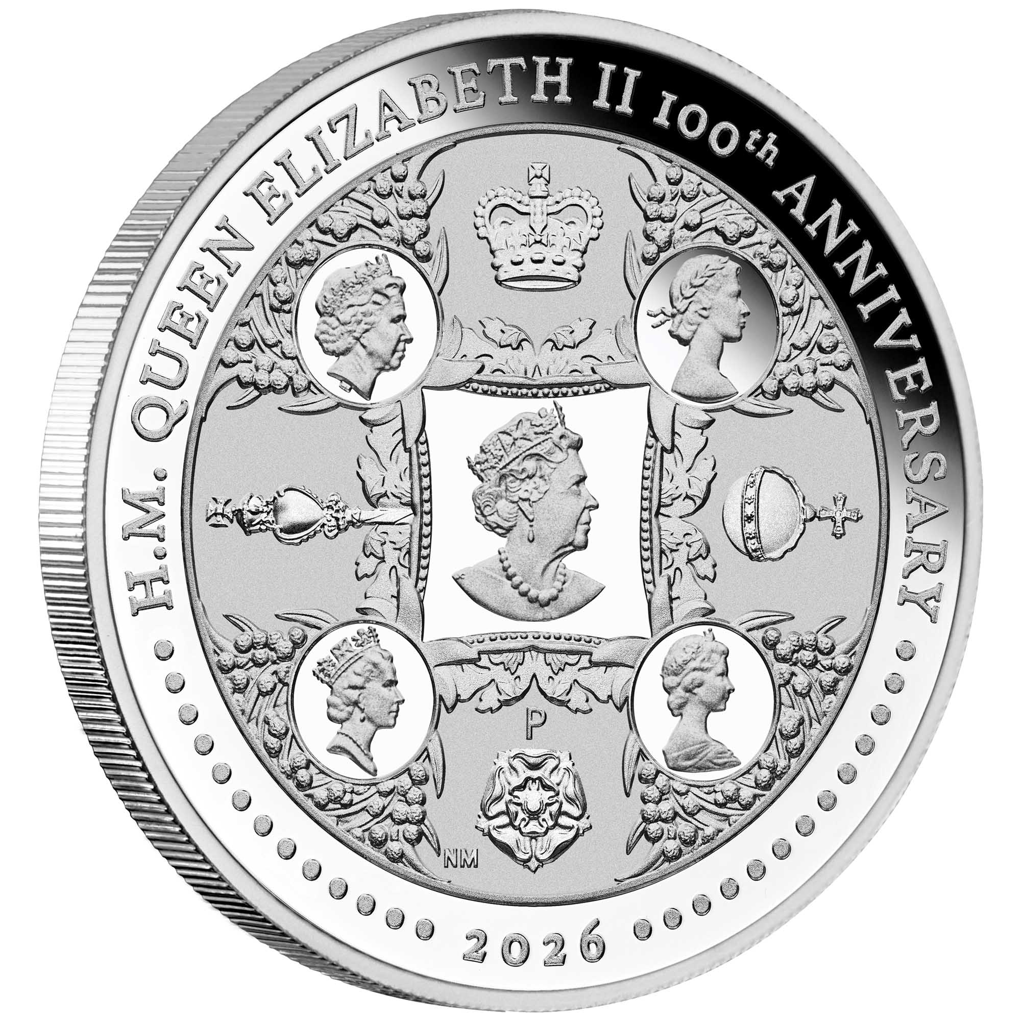 THE PERTH MINT - H.M. QUEEN ELIZABETH II 100TH ANNIVERSARY 2026 1OZ SILVER PROOF COIN
