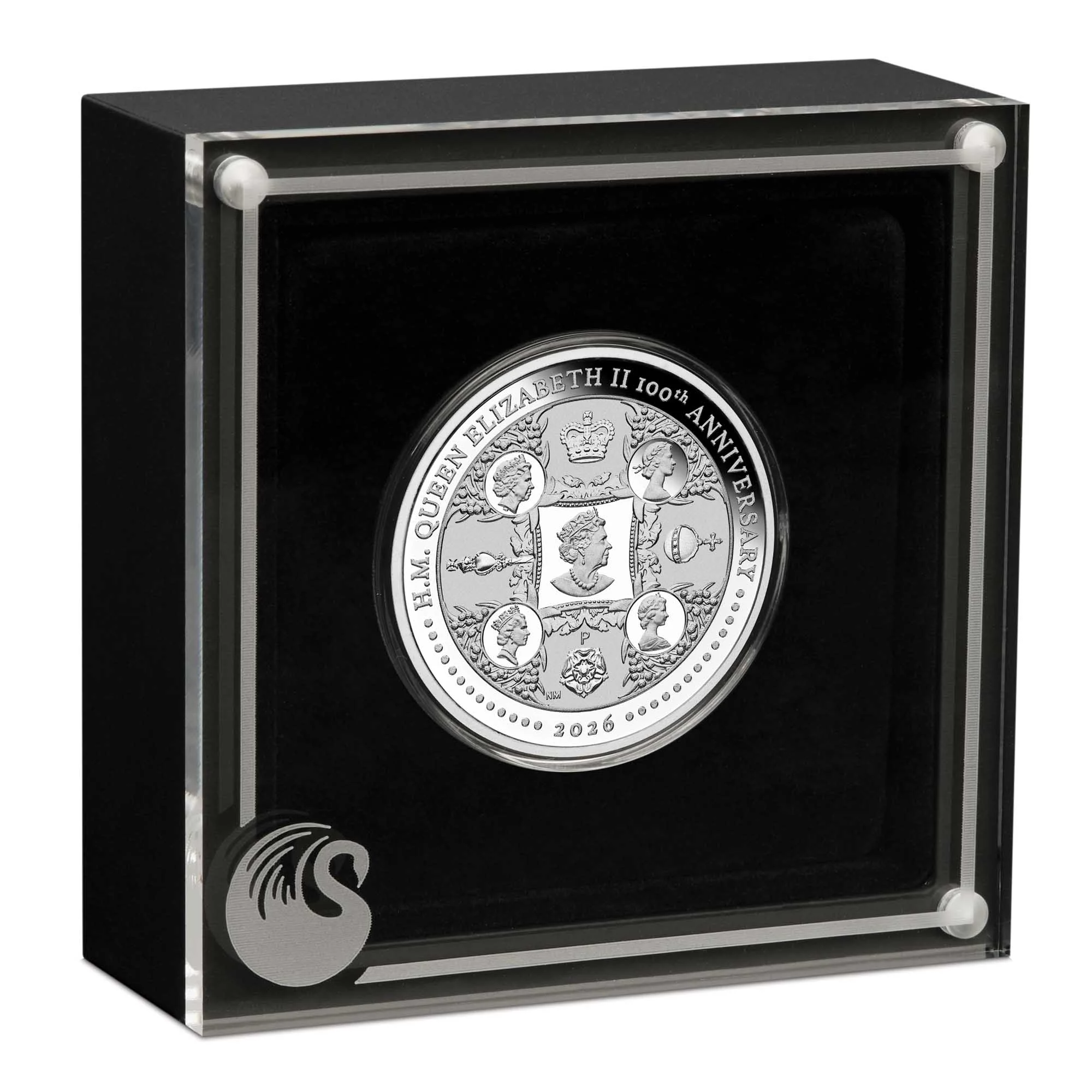 THE PERTH MINT - H.M. QUEEN ELIZABETH II 100TH ANNIVERSARY 2026 1OZ SILVER PROOF COIN