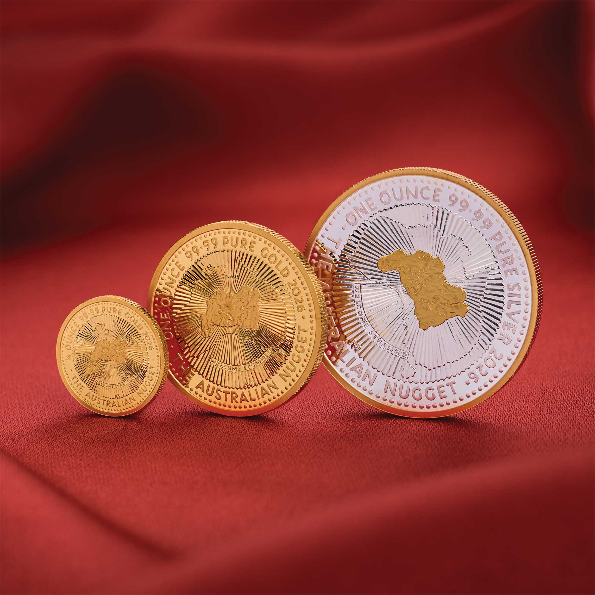 THE PERTH MINT - 40TH ANNIVERSARY OF THE AUSTRALIAN NUGGET GOLD COIN PROGRAM 2026 | 1OZ SILVER PROOF GILDED COIN