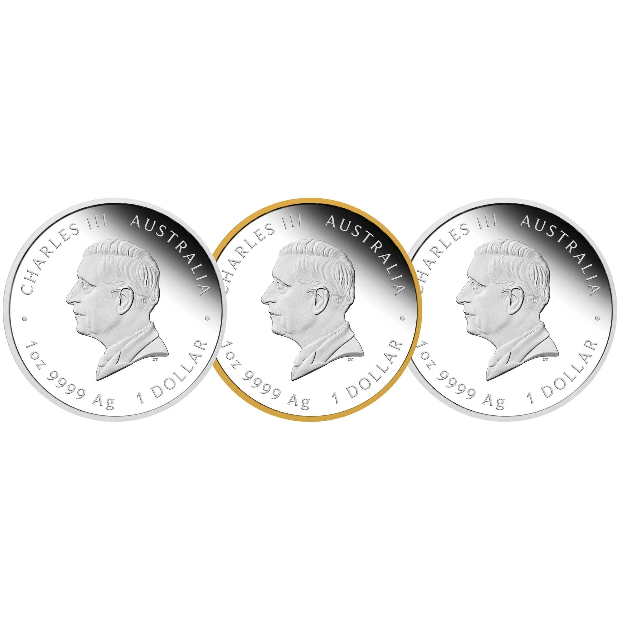 THE PERTH MINT - H.M. QUEEN ELIZABETH II 100TH ANNIVERSARY 2026 1OZ SILVER THREE-COIN SET