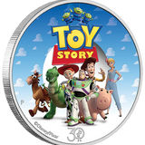 THE PERTH MINT - 30 YEARS OF TOY STORY 2025 1/2OZ SILVER PROOF COLOURED COIN