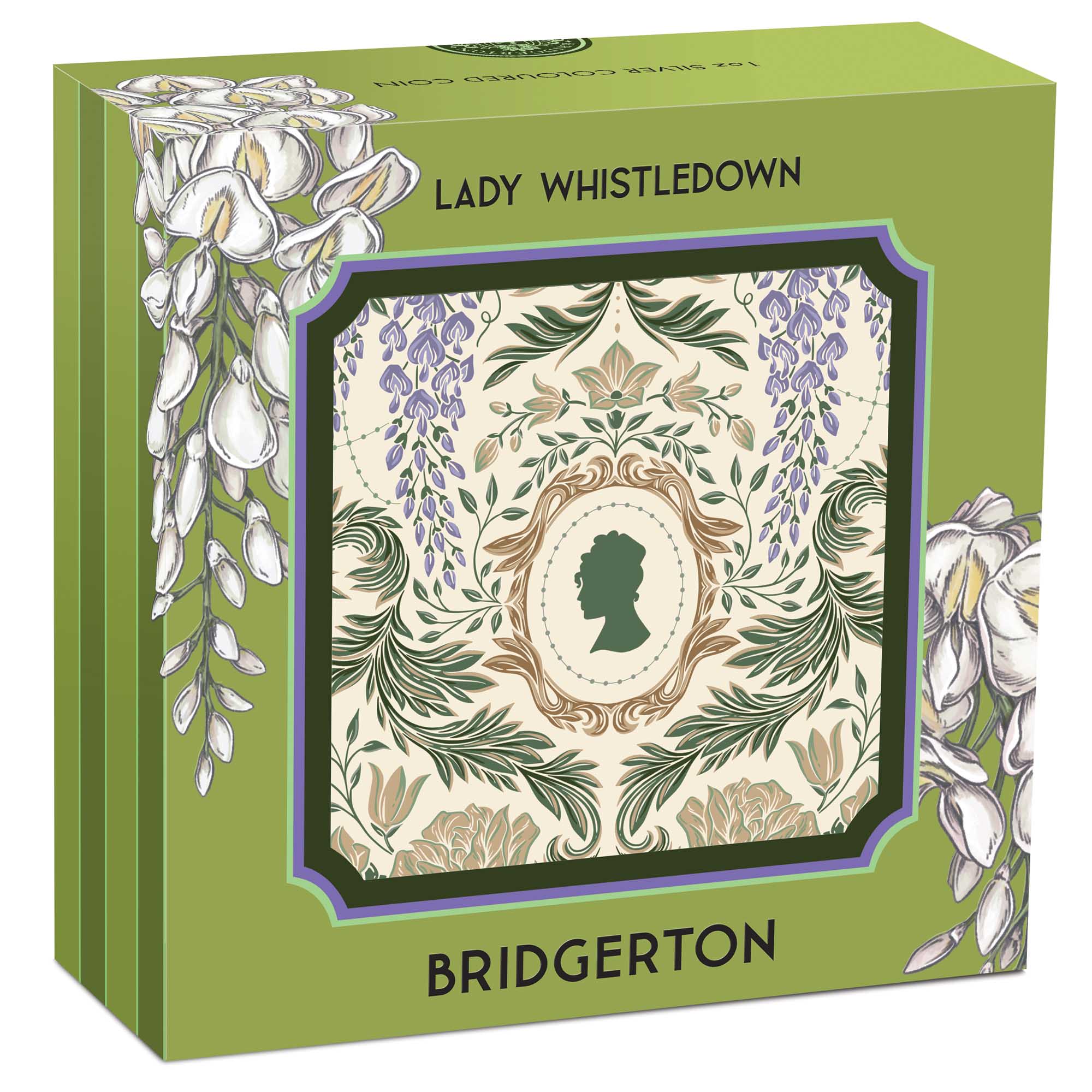 THE PERTH MINT  -BRIDGERTON | LADY WHISTLEDOWN 2026 1OZ SILVER COLOURED COIN