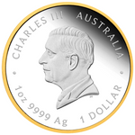 THE PERTH MINT - AUSTRALIA'S FIRST GOLD RUSH 175TH ANNIVERSARY 2026 1OZ SILVER PROOF GILDED COIN