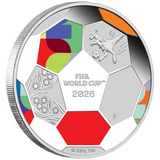 THE PERTH MINT - FIFA WORLD CUP 2026 1/2OZ SILVER PROOF COLOURED COIN