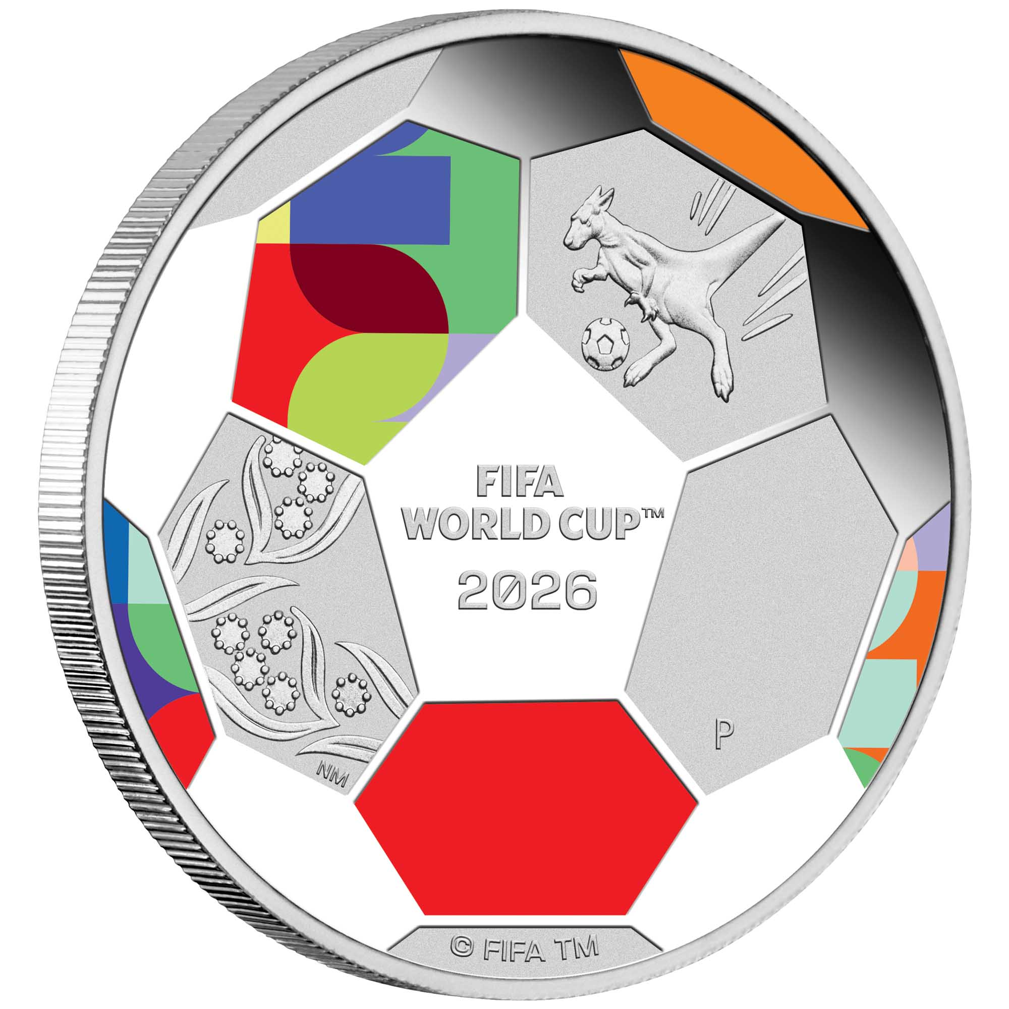 THE PERTH MINT - FIFA WORLD CUP 2026 1/2OZ SILVER PROOF COLOURED COIN