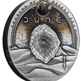 THE PERTH MINT - DUNE SCOURGE OF THE DESERT SEA 2026 2OZ SILVER ANTIQUED COLOURED COIN