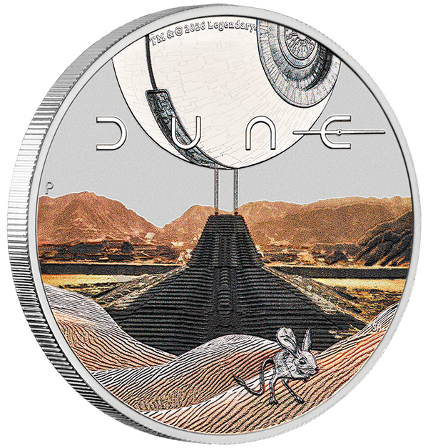 THE PERTH MINT - DUNE 2026 1OZ SILVER COLOURED COIN