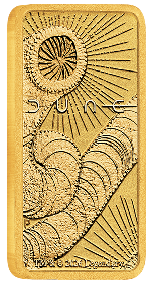 THE PERTH MINT - DUNE 2026 1G GOLD MINTED BAR