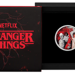 THE PERTH MINT - STRANGER THINGS | ELEVEN + VECNA 2026 1/2OZ SILVER COLOURED COIN