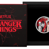 THE PERTH MINT - STRANGER THINGS | ELEVEN + VECNA 2026 1/2OZ SILVER COLOURED COIN