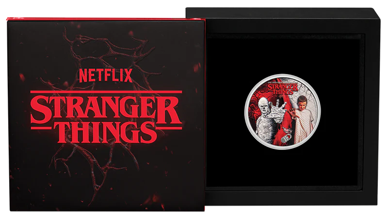 THE PERTH MINT - STRANGER THINGS | ELEVEN + VECNA 2026 1/2OZ SILVER COLOURED COIN