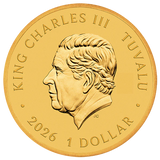 THE PERTH MINT - STRANGER THINGS - HAWKINS 2026 GOLD PLATED COLLECTOR'S COIN IN CARD