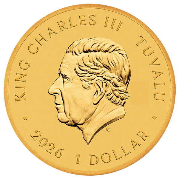 THE PERTH MINT - STRANGER THINGS - HAWKINS 2026 GOLD PLATED COLLECTOR'S COIN IN CARD