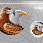 THE PERTH MINT - AUSTRALIAN WEDGE-TAILED EAGLE 2026 1OZ SILVER COLOURED COIN IN CARD