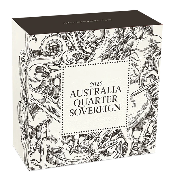 THE PERTH MINT - AUSTRALIA QUARTER SOVEREIGN 2026 GOLD PROOF COIN