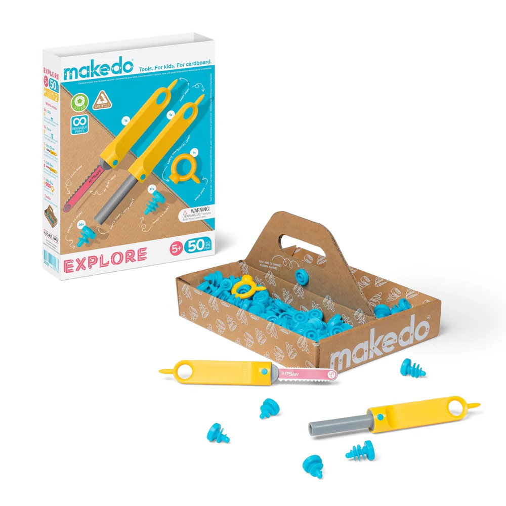 MAKEDO - UPCYCLED CARDBOARD CONSTRUCTION TOOLKIT | EXPLORE