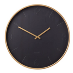 AMALFI - BLACK MODERN WALL CLOCK