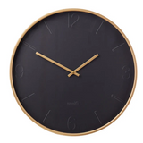 AMALFI - BLACK MODERN WALL CLOCK