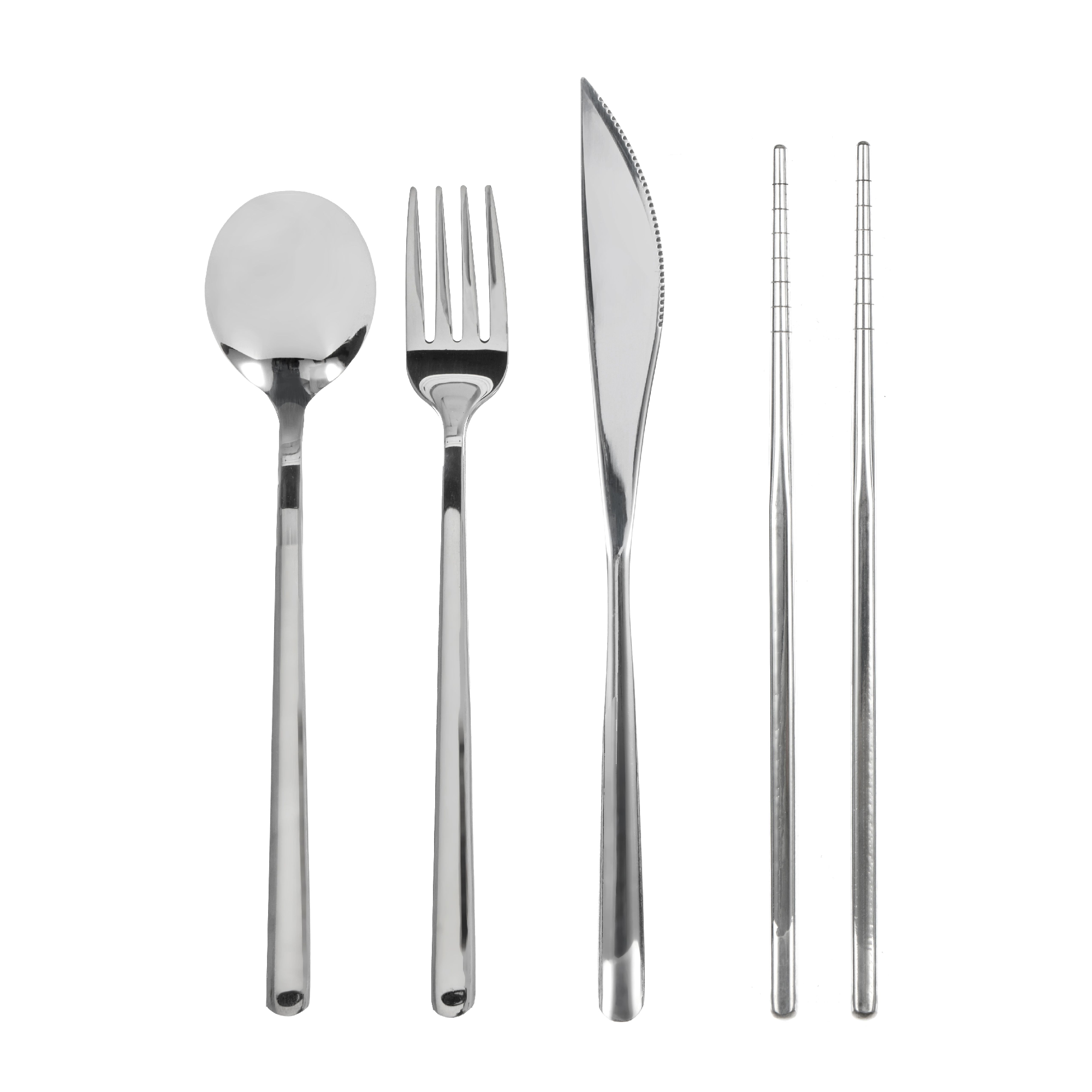 DAIVS & WADDELL -  SALTARA STAINLESS STEEL 4 PIECE PICNIC CUTLERY SET