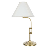 SOCIETY HOME - REISS TABLE LAMP | ANTIQUE BRASS & WHITE