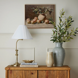 SOCIETY HOME - REISS TABLE LAMP | ANTIQUE BRASS & WHITE