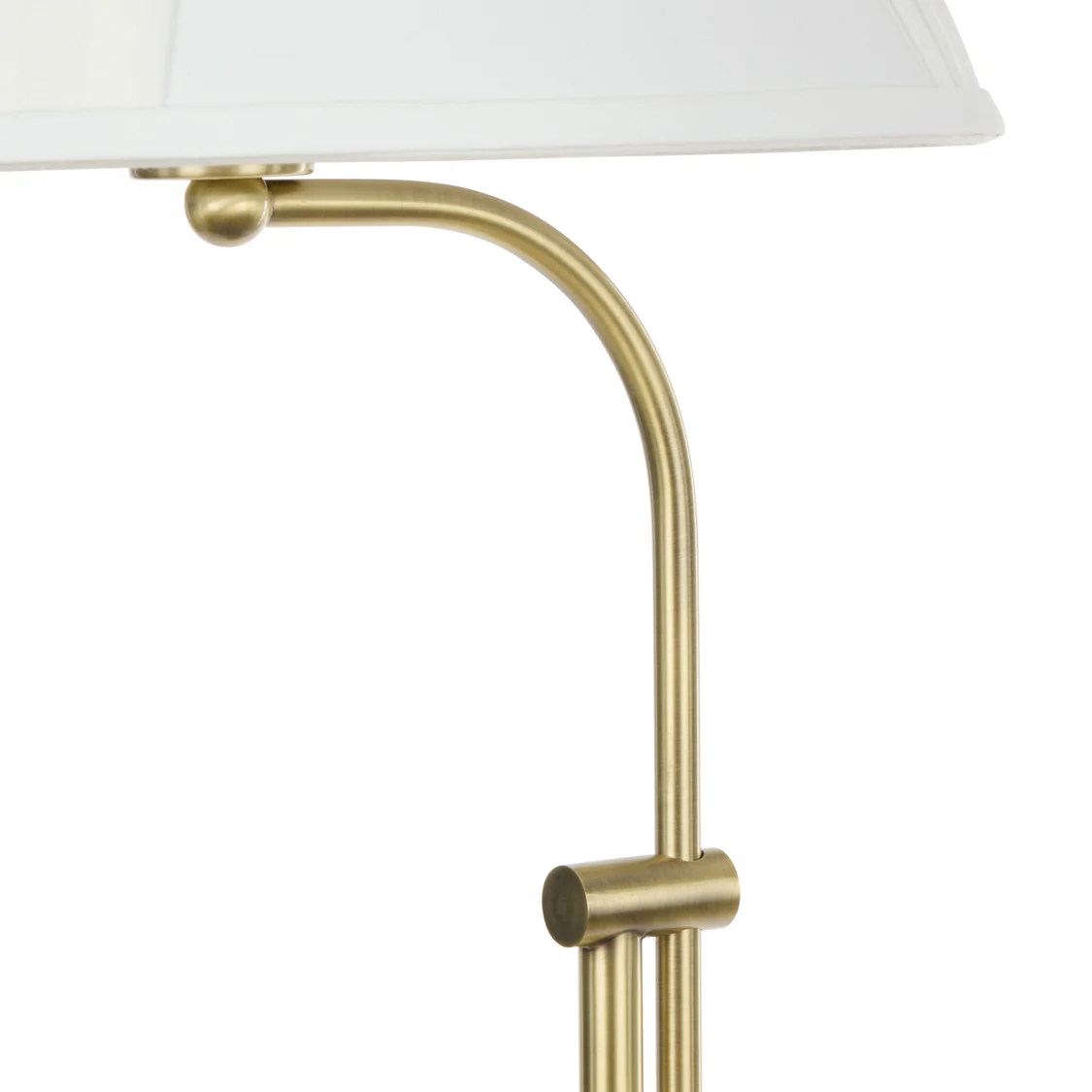 SOCIETY HOME - REISS TABLE LAMP | ANTIQUE BRASS & WHITE