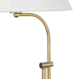 SOCIETY HOME - REISS TABLE LAMP | ANTIQUE BRASS & WHITE