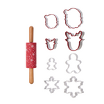 DAVIS & WADDELL - COOKIE CUTTER SET OF 8 | ROLLING PIN