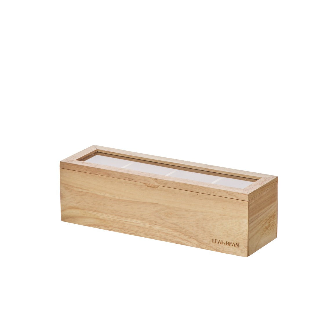 LEAF & BEAN - BYRON WOODEN TEA BOX | NATURAL | SMALL