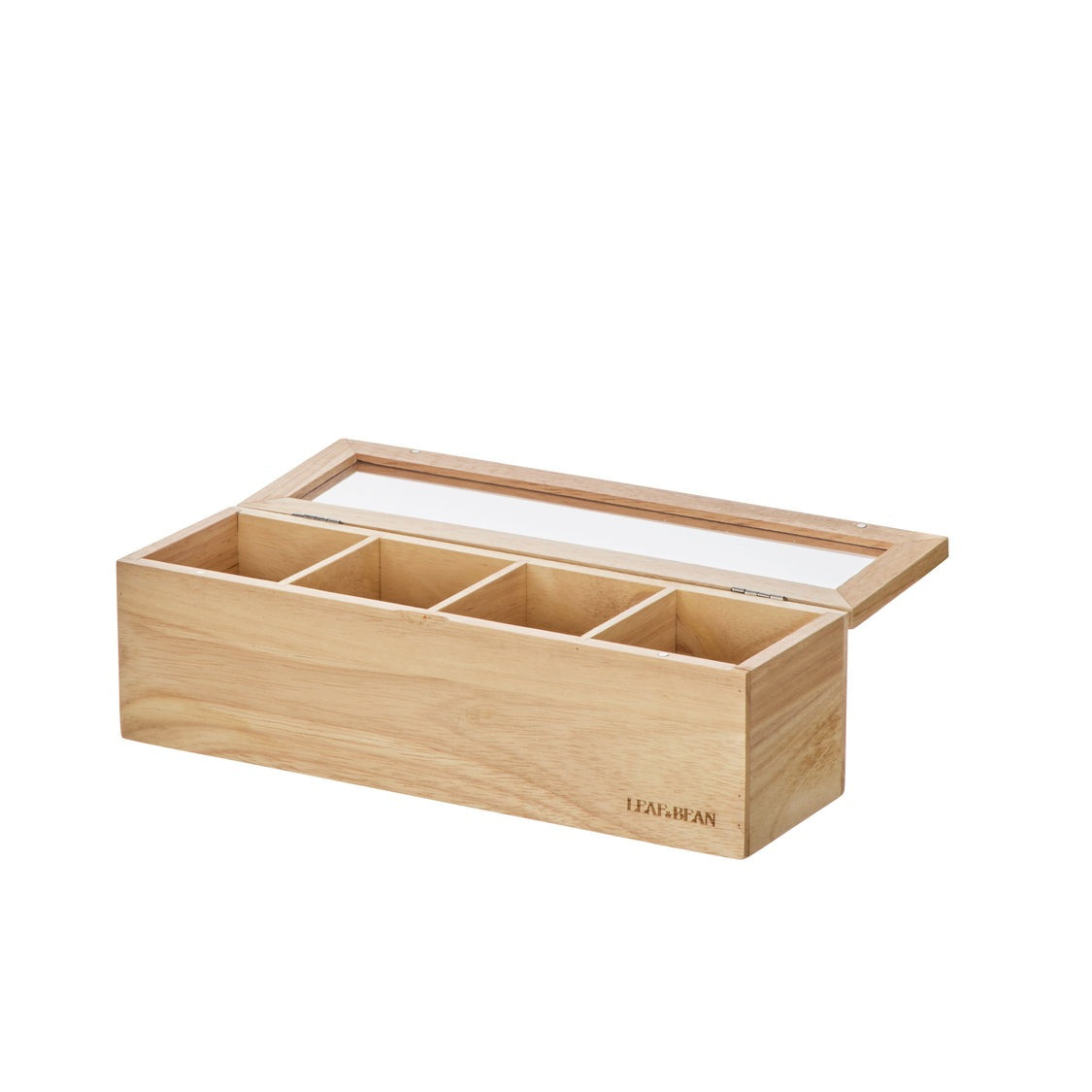 LEAF & BEAN - BYRON WOODEN TEA BOX | NATURAL | SMALL