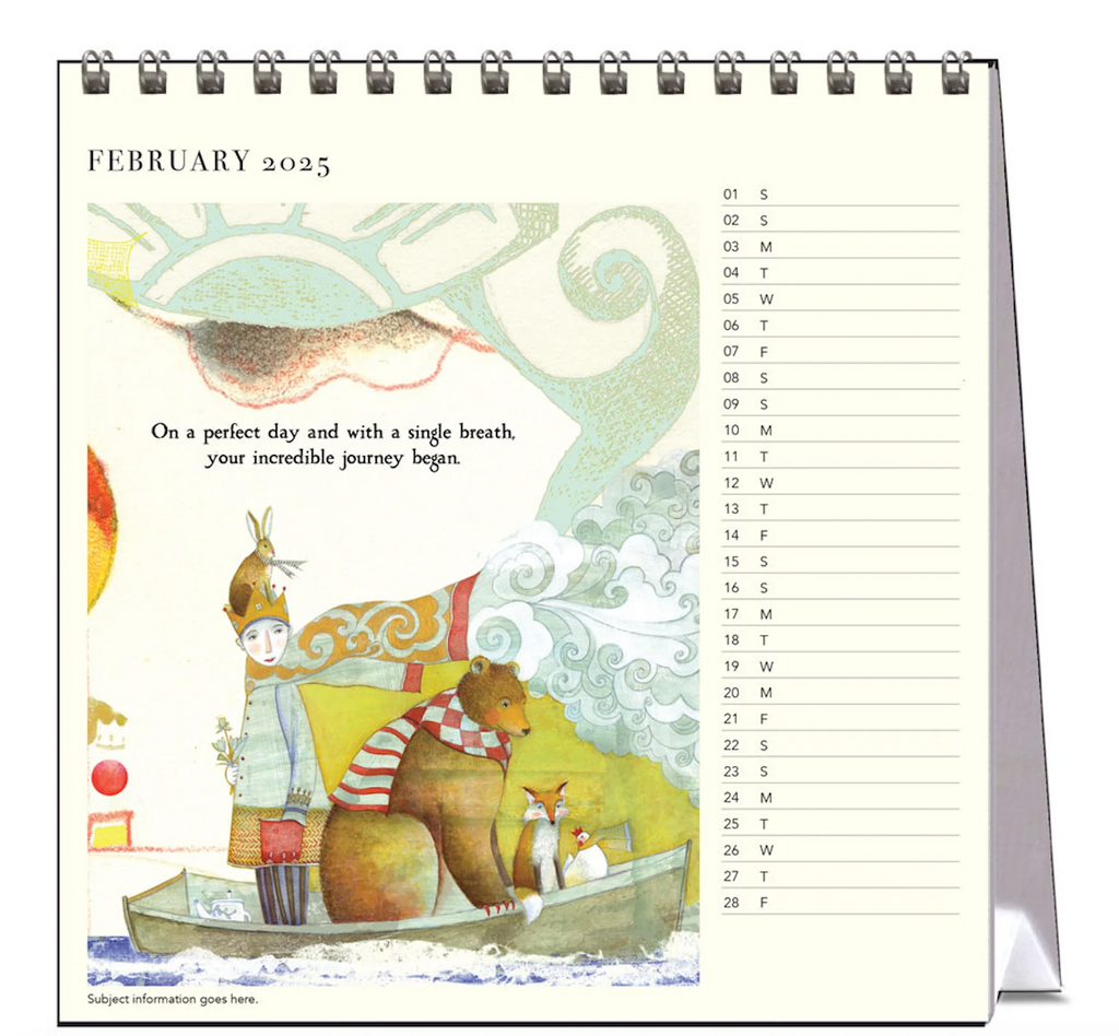 HELLO SUNDAY - 2025 DESK CALENDAR | SACREDBEE