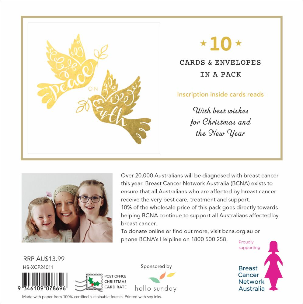 VEVOKE - BOXED CHRISTMAS CHARITY CARDS | BCNA | PEACE DOVES