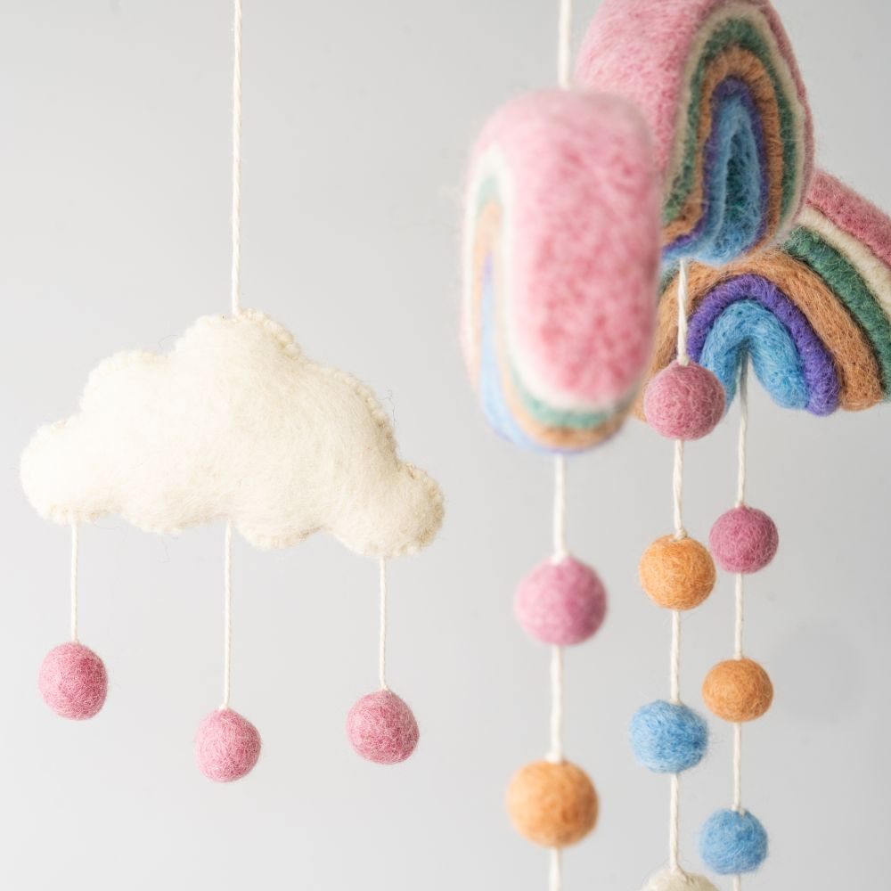 VEVOKE - MOBILE | VEVOKE - HANDMADE FELTED RAINBOWS