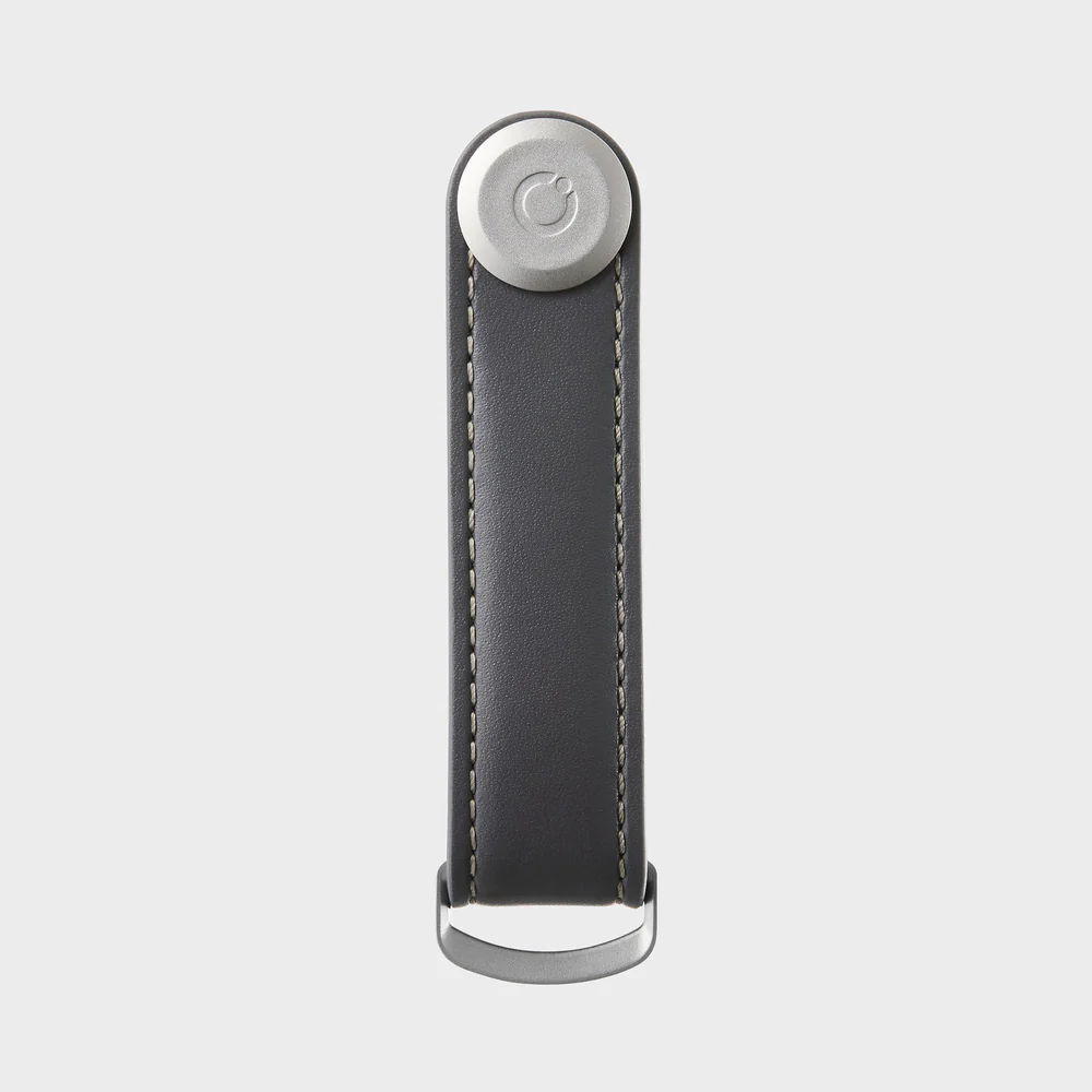 ORBITKEY - KEY ORGANISER | LEATHER | CHARCOAL WITH GREY STITCHING