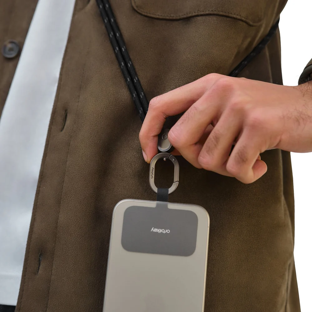 ORBITKEY - CROSSBODY PHONE STRAP | BLACK
