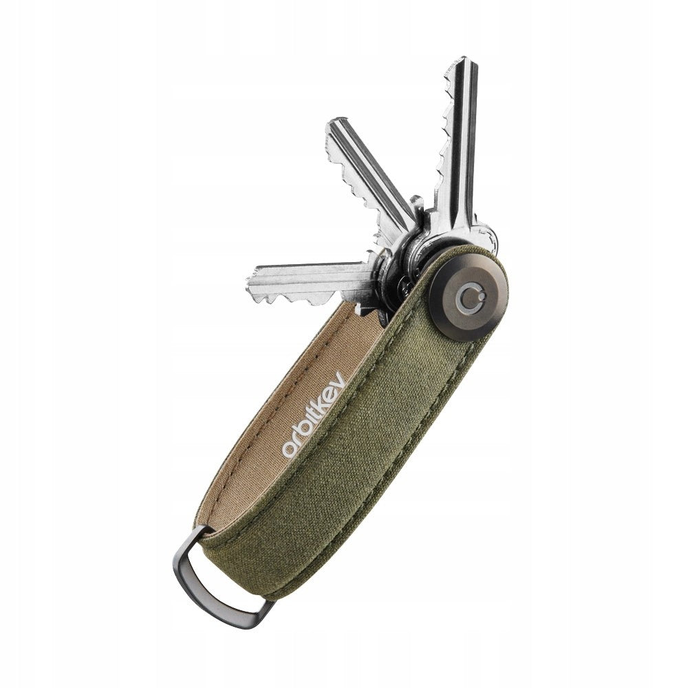 ORBITKEY - KEY ORGANISER | WAXED CANVAS | KHAKI GREEN