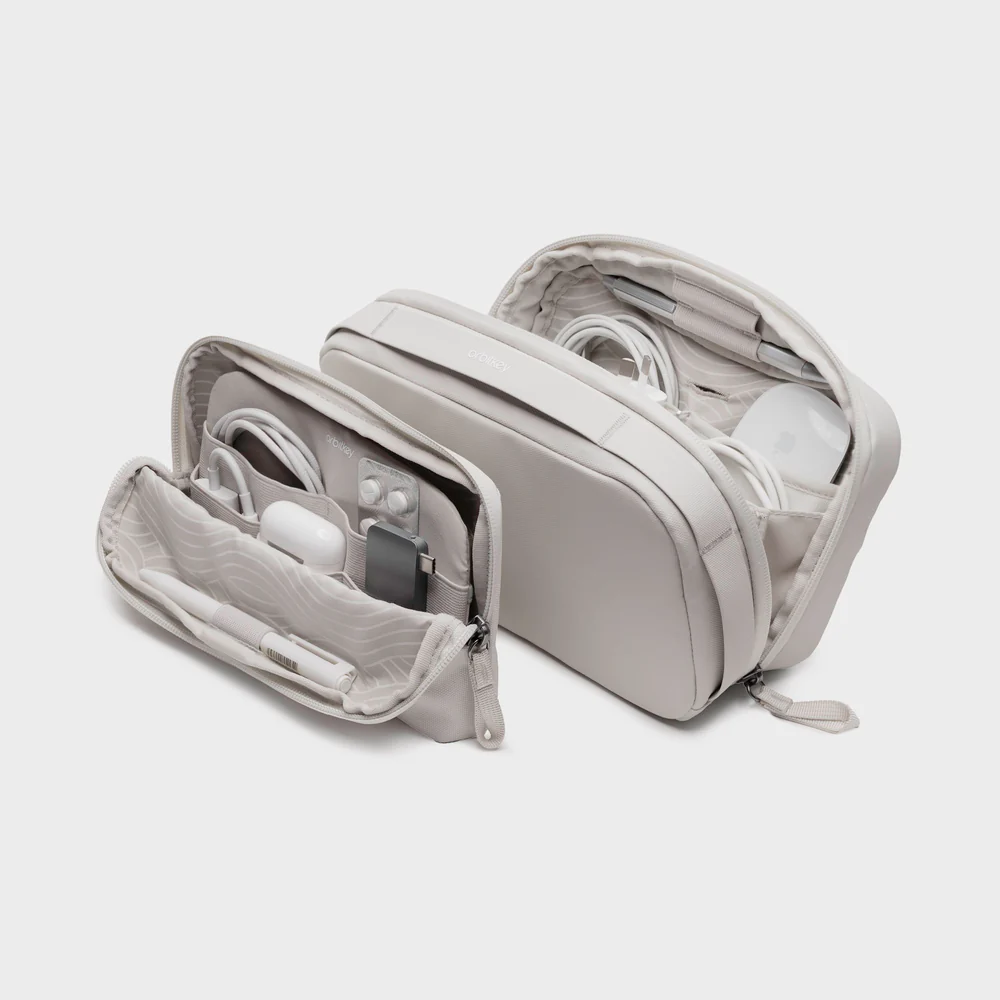ORBITKEY - KONMARI | ORBITKEY 2-IN-1 TECH POUCH | STONE
