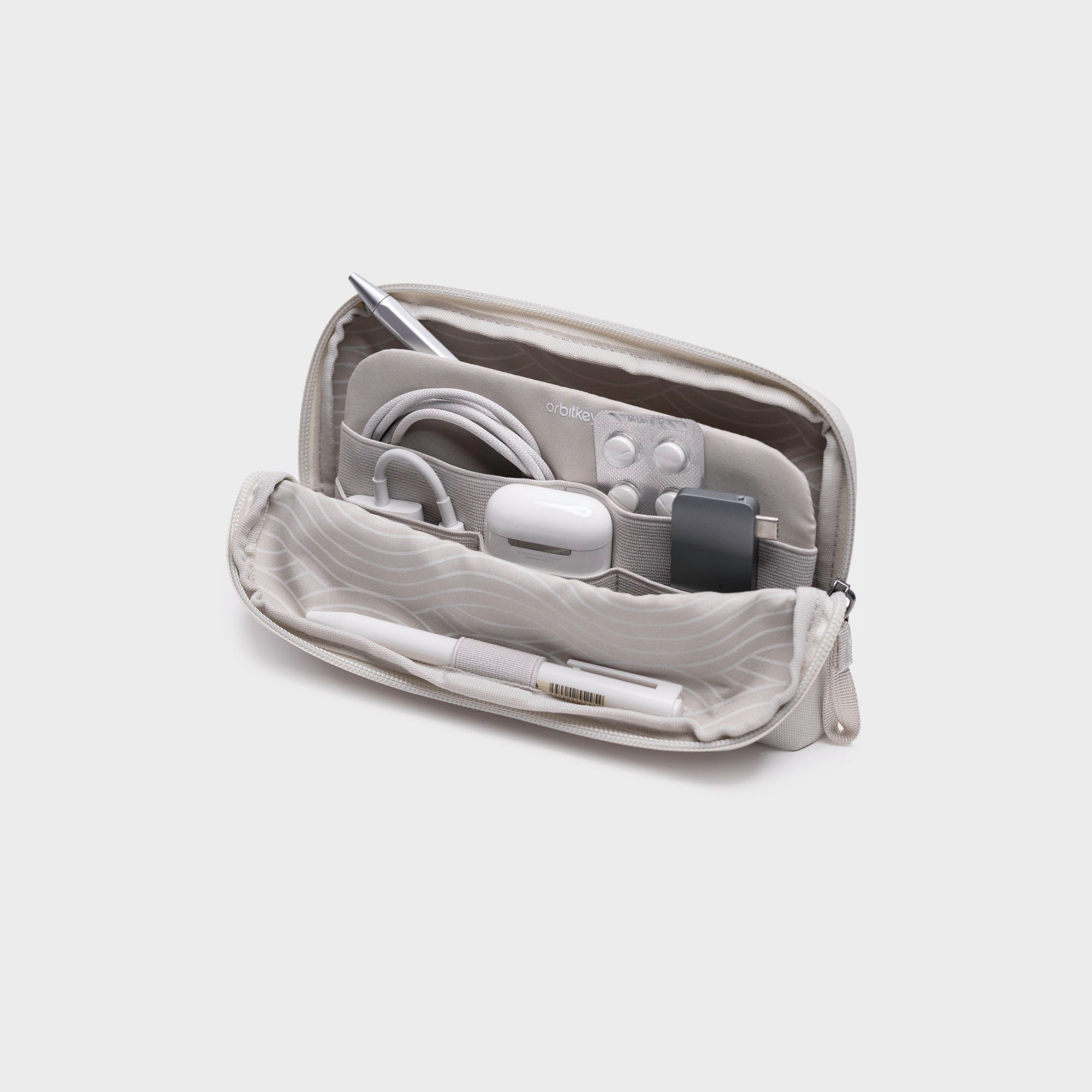 ORBITKEY - KONMARI | ORBITKEY DESK POUCH | STONE