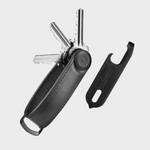 ORBITKEY - KEY ORGANISER HYBRID LEATHER + MULTI-TOOL V2 SET | BLACK