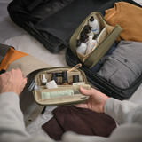 ORBITKEY - 2-IN-1 TOILETRY BAG | BLACK