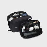 ORBITKEY - 2-IN-1 TOILETRY BAG | BLACK