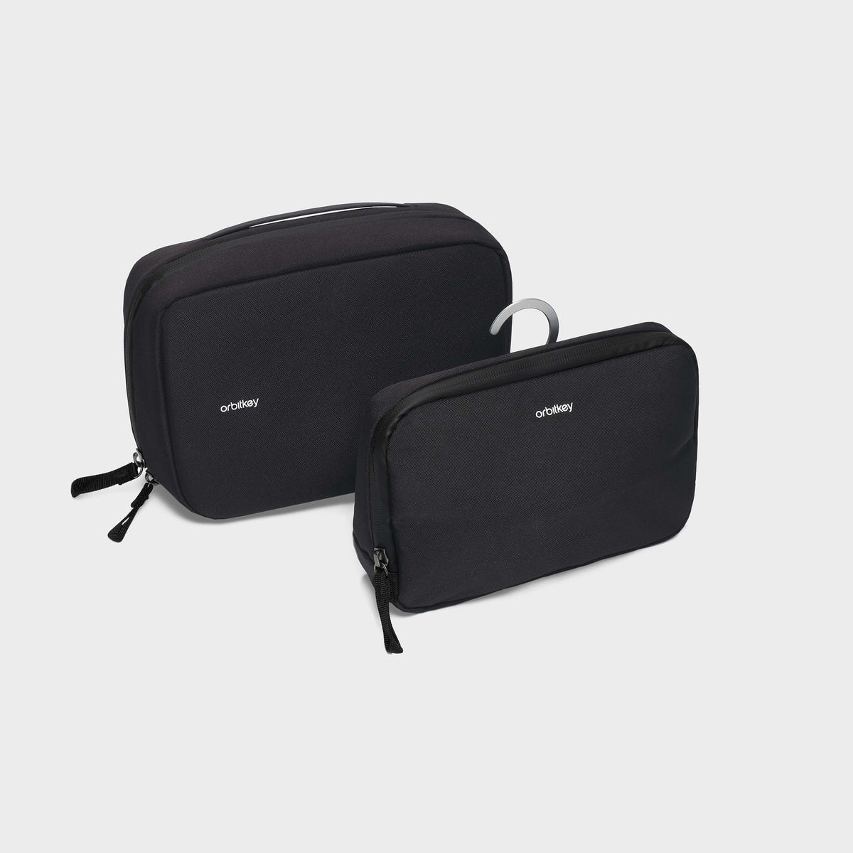 ORBITKEY - 2-IN-1 TOILETRY BAG | BLACK
