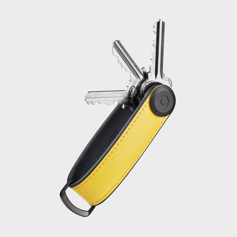 ORBITKEY - KEY ORGANISER | HYBRID LEATHER | SOLAR YELLOW